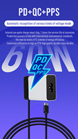 Fabricant de Shenzhen OEM, chargeur d'ordinateur portable USB-C PD/PPS PD Gan 45W 60W 61W 65W pour HP, Asus, Dell, Lenovo, Samsung, Macbook