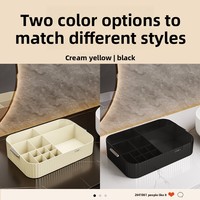 Organizer Kosmetik Plastik Premium & Rak Penyimpanan Lipstik Perawatan Kulit untuk Meja Rias Kamar Mandi - Kotak Makeup Mewah Ringan