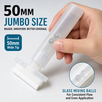 Marqueur rechargeable vide de 50 mm, corps en PP, pointe en fibre de polyester, marqueur de peinture rechargeable pour l'art graffiti