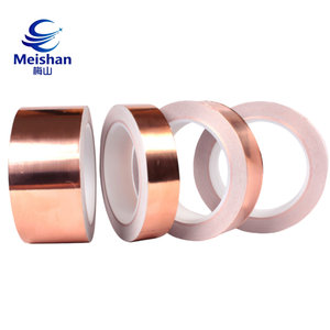 Ruban adhésif en cuivre personnalisé Meishan pour blindage EMI et répulsif anti-<span class=keywords><strong>escargots</strong></span> pour contrôle statique et prévention des interférences électroniques - Product Image 1