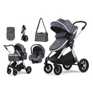 Cochecito <span class=keywords><strong>de</strong></span> Lujo Plegable <span class=keywords><strong>para</strong></span> Bebé con Bolsa Cambiador el Bebé Puede Sentarse o Acostarse <span class=keywords><strong>para</strong></span> Recién Nacidos Regalo <span class=keywords><strong>para</strong></span> Niños y Niñas - Product Image 1