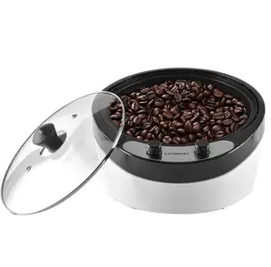 Tostador de café con cubierta transparente, puede ver el estado y el color de los granos de café en cualquier momento de la máquina opcorn.