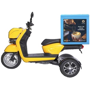 Caja de entrega de comida con control remoto Wifi 4G, pantalla LED publicitaria P2.5 para contenedor de comida para llevar en motocicleta - Product Image 3