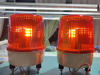 DC12V DC24V AC220V ABS-Material Multifunktionales Rotierendes Warnlicht Gelb Rot Blau IP65-Schutz LED Blinkende Warnleuchte