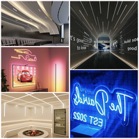 Venta caliente 1 Cm Corte 5M 10M 50M 100M Ip67 RGB Silicona Led Neon Light Strip 12V 24V Flexible Soft Led Neon Flex