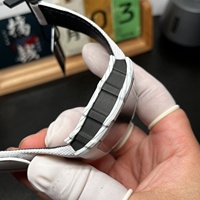 Montre mécanique automatique de luxe haut de gamme, boîtier en fibre de carbone blanche personnalisé, montre tendance pour homme, montre personnalisée