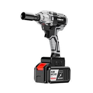 Llave eléctrica sin escobillas, herramienta de impacto de iones de litio para carpintería, reparación de automóviles, juego de llaves de vaso, destornillador eléctrico, recargable - Product Image 5