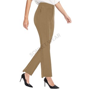 Cómodo pantalón tejido para mujer con diseño elegante y tela duradera perfecto para ropa informal y actividades al aire libre - Product Image 1