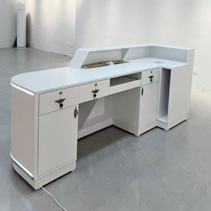 Comptoirs de <span class=keywords><strong>caisse</strong></span> de magasin personnalisés Comptoir de service de centre commercial Comptoir de caissier avec logo - Product Image 6