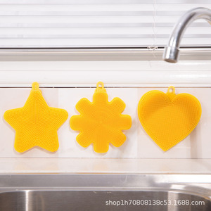 Silicone Dishwashing Brush Animal Shape Yellow Non Stick Greasy Scouring Pad For Kitchen Pots And Pans - Product Image 3