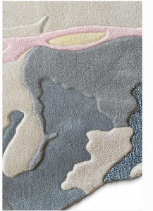 Alfombra de Lana de Lujo sin Forma, Hecha a Mano, Suave y Ecológica para Sala de Estar, Dormitorio y Decoración del Hogar, Revestimiento de Piso Duradero - Product Image 6