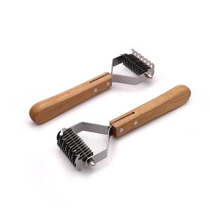 Pettine Ecologico Amor per Cani di Taglia Grande in Legno per Pelo Dorato Accessori per Teddy - Product Image 4