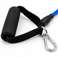 Ensemble de 11 bandes de résistance personnalisées OEM/ODM avec poignées, sangles de cheville et ancre de porte pour l'entraînement de force et le fitness à domicile