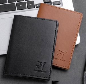 High Quality Stylish Custom PU Passport Cover and Travel Wallet RFID Blocking Protection Business <b>Gift</b> <b>Set</b> From OEM Company - Product Image 2