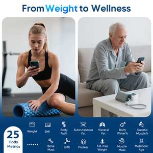 SDK hỗ trợ kích thước lớn phòng tắm trọng lượng Quy mô Body Fat Monitor 25 số liệu phân tích thông minh quy mô cơ thể - Product Image 3