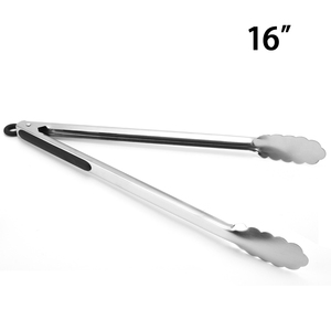 Pinces de cuisine en acier inoxydable avec poignée en silicone de 9/12/14/16 pouces, pinces <span class=keywords><strong>à</strong></span> <span class=keywords><strong>salade</strong></span>, pinces <span class=keywords><strong>à</strong></span> barbecue, ustensiles de cuisine - Product Image 6