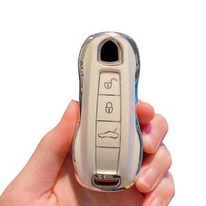 Thời trang cao cấp TPU <span class=keywords><strong>Key</strong></span> Bìa trường hợp thông minh điều khiển từ xa 3 nút Keychain bảo vệ cho <span class=keywords><strong>Porsche</strong></span> - Product Image 1