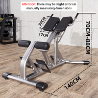 WENDY Chaise Romaine Commerciale Pliable Multifonctionnelle et Réglable pour Entraînement de Force, Extension Dorsale et Banc de Sit-up