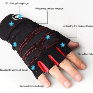 Guantes Deportivos Transpirables de Medio Dedo para Levantamiento de Pesas, Ejercicio, Ciclismo, Gimnasio, para Hombre, Venta al Por Mayor - Product Image 5