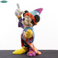 Sculpture de guerrier Asterix en cristal de luxe, statue de dessin animé en fibre de verre pour la décoration de la maison et des hôtels