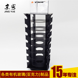 Hiện Đại Màu Đen Acrylic Kính mát hiển thị Đứng Xoay ráp kính truy cập gương hàng đầu cho cửa hàng bán lẻ kính hiển thị - Product Image 2