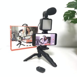Kit de vlogging pour smartphone avec éclairage LED vidéo, microphone à condensateur pour YouTube, TikTok, Facebook, Live - Product Image 5