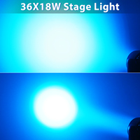 U'King Pro Dj Stage Light 36 Uds cuentas de lámpara Wash Moving Rgbw para Dj Bar Nightclub Church Zoom Led Focusing Moving Head Lights