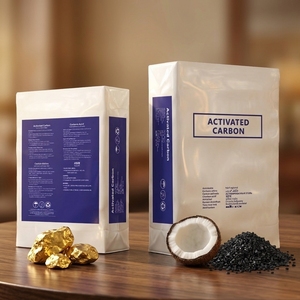 Charbon actif 100 % coque de noix de coco pour l'exploitation minière de l'or, valeur d'adsorption de l'iodine 1000 mg/g ANS YK-G - Product Image 1
