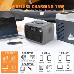 Générateur domestique portable 300W/200W avec contrôleur MPPT 220Volts Wireless <span class=keywords><strong>Powerbank</strong></span> - Product Image 2