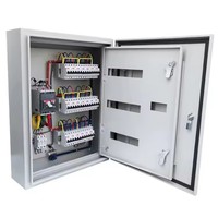 Armoire de distribution électrique métallique pour le contrôle de pompe par programmation PLC, avec boîtier de distribution d'alimentation et de comptage
