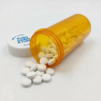 Flacon de pilules pharmaceutique résistant aux enfants 8dr 13dr 16dr 20dr avec bouchons en plastique à pression