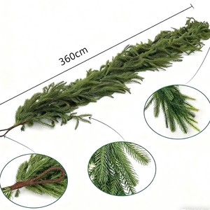Guirlande de sapin artificiel Jinxinda 100 cm, décoration de Noël en plastique pour mur, porte ou couronne suspendue - Product Image 2