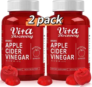 건강한 체중 감소를 위한 vitamine b12 제일 보충교재를 가진 철저한 Vegan 주의자 사과 사이다 식초 gummies