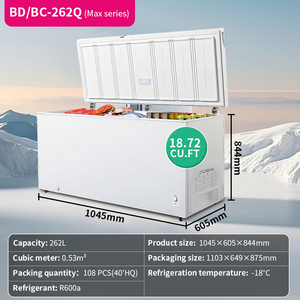 262L Hot Sale <strong>Fridges</strong> and Deep <strong>Freezers</strong> Home <strong>Big</strong> Deep <strong>Freezer</strong> Commercial and Home Use Deep Chest <strong>Freezers</strong> - Product Image 2