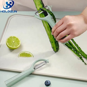 Bền Thép Không Gỉ Cầm Tay Đa Chức Năng Trái Cây Rau <span class=keywords><strong>Peeler</strong></span> Nonslip Thoải Mái Xử Lý Lưỡi Sắc Nét Cho Dễ Dàng Lột - Product Image 5