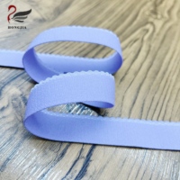 Vente directe usine – Bande élastique en polyamide doux de 25 mm avec bord picoté, élastique festonné pour bretelles de soutien-gorge