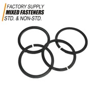 Round Wire Snap Rings for Piston Pins Form C Wire Retainers Heavy Industry Hardware Black Finish High Strength ASME Standard