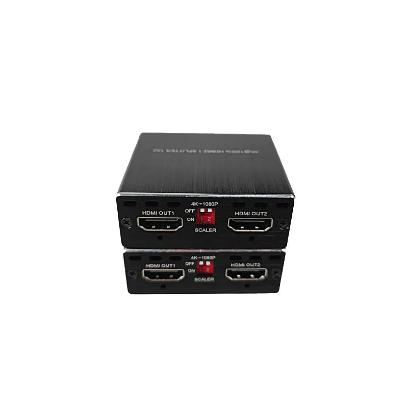 1X2 HD-MI2.1 Splitter 8k 60Hz/4k 120Hz Hdcp2.3, Vrr, Scaler Output D-Olby Vision/D-OLBY Atmo Edid