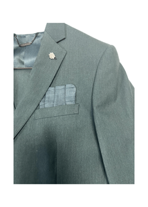 Traje Formal de diseño personalizado para hombre, ropa ajustada de dos piezas, color verde, talla grande, para negocios, Europa y América - Product Image 5