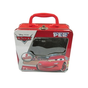 OEM Custom embossed rectangle tin can lunch gift box custom metal lunch box with logo Windows