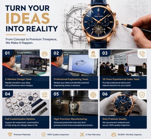 <span class=keywords><strong>Orologio</strong></span> da Uomo di Lusso Meccanico Automatico 36MM con Movimento PT5000 Personalizzato OEM, Resistenza all'Acqua 100M, Super-Luminova BGW9 - Product Image 6