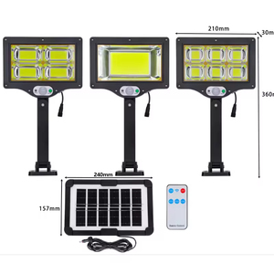 Intelligent Solar Street <b>Light</b> IP63 100W 2000MAH Body Sensing <b>Cheap</b> and Portable - Product Image 1