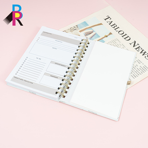 Carnet de réunion A5 personnalisé <span class=keywords><strong>à</strong></span> spirale, journal professionnel pour entreprises, reliure agrafée, imprimé pour les besoins de bureau et d'entreprise - Product Image 4