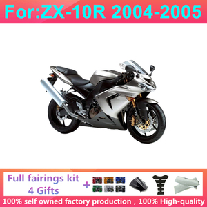 ชุดแฟริ่งมอเตอร์ไซค์สำหรับ Zx10r Zx 10r Zx-10r ปี 2004 2005  ชุดแต่งตัวถังพลาสติก ABS แบบฉีดขึ้นรูป  อุปกรณ์เสริมสำหรับ Zx-10r ปี 2004-2005 - Product Image 5