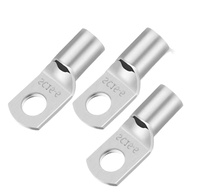 Conector de terminal para bateria de cobre, conector de terminal de lug conector de bateria elétrica série sc nuas luvas de cobre estanhadas terminais