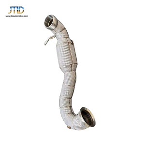JTLD tuyau de descente d'échappement de haute qualité avec bouclier thermique Mid Pipe Escape Tubo Escape Coche pour <span class=keywords><strong>MERCEDES</strong></span> Benz A45 AMG W176 - Product Image 5