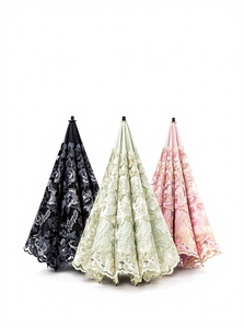 Jinjiang SD <b>Umbrella</b> Supplier Exquisite Luxurious Embroidered Manual Iron Tube American Style 8ribs Promotional UV Folding - Product Image 2