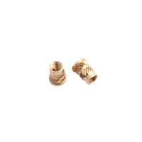 Insert thermofusible pour plastique, écrou moleté fileté en laiton M2 Micro pour boîtier de capteur électronique miniature et entretoise de PCB