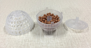 수족관 모스볼 홀더, 어항용 필터 매체가 있는 새우 번식 동굴볼 - Product Image 5