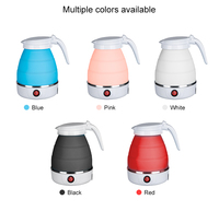 Bouilloire électrique portable en silicone de qualité alimentaire pliable à bas prix et de haute qualité pour les voyages en plein air et le camping